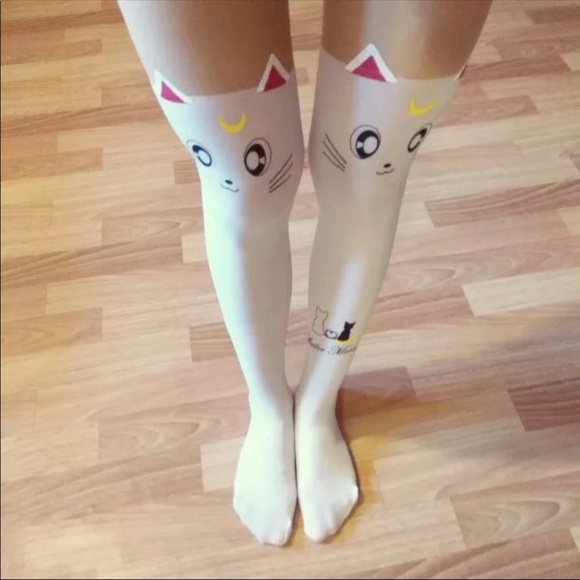 2 Pairs of Cute Sexy Cat Stockings Pantyhose - Picture 6 of 8